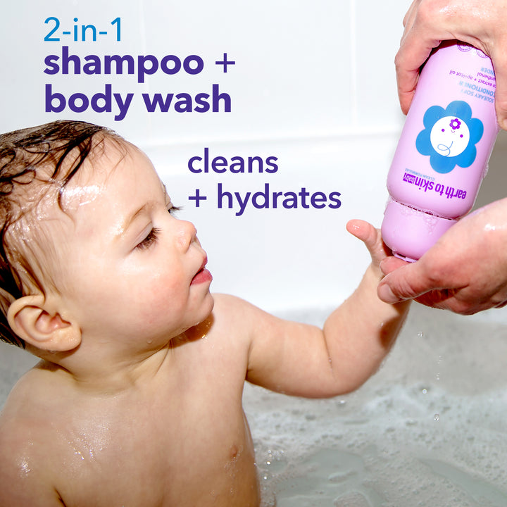 Squeaky Clean 2-in-1 Baby Shampoo + Body Wash - Lavender